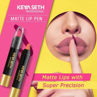 Dusky Rose Shade Matte Lip Pen - 04 - Keya Seth Aromatherapy