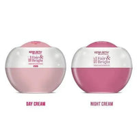 "Fair & Bright" Day & Night Cream Combo - Skin Brightening, Whitening, Nourishing ,Overnight Repair Fairness Moisturizer Enriched with Essential Oil. - Keya Seth Aromatherapy