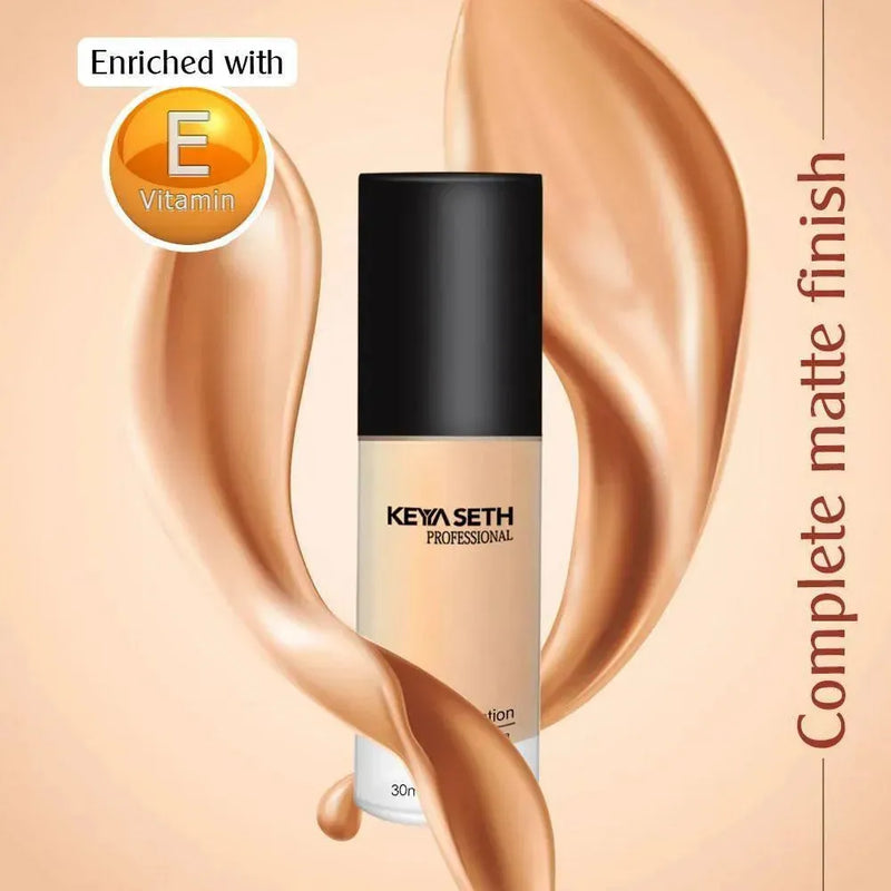 Full Coverage Liquid Matte Foundation-Shade 01 - Keya Seth Aromatherapy