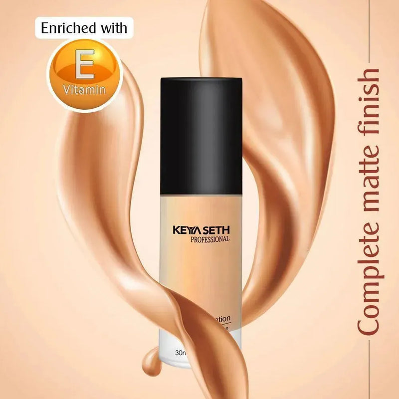 Full Coverage Liquid Matte Foundation-Shade 02 - Keya Seth Aromatherapy