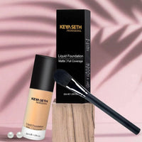 Full Coverage Liquid Matte Foundation-Shade 02 - Keya Seth Aromatherapy