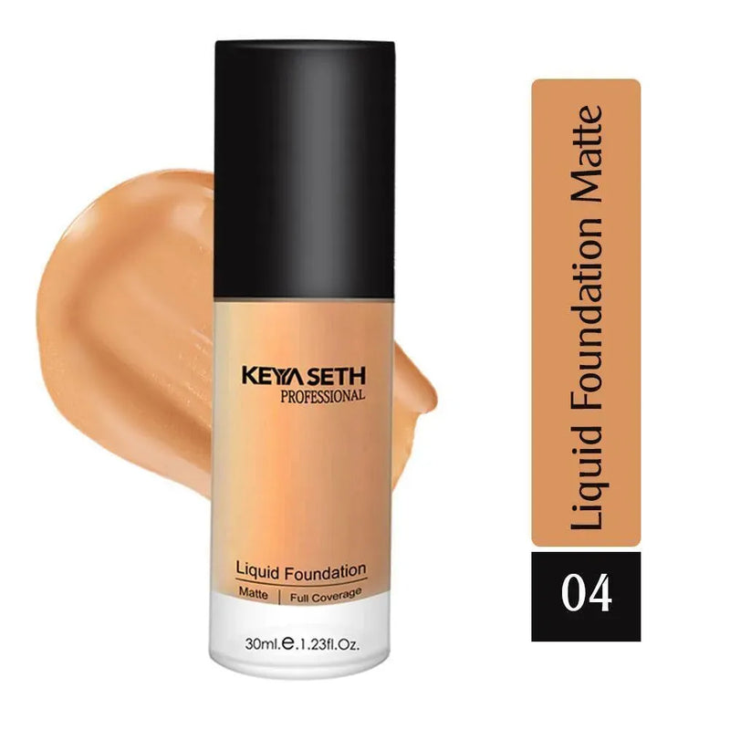 Full Coverage Liquid Matte Foundation-Shade 04 - Keya Seth Aromatherapy