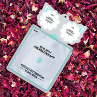 Free Hibiscus Replenishing Hydra 3-In-1 Facial Sheet Mask, Cleanser + Mask + Overnight Serum, Enriched with Hyaluronic Acid & Vitamin E - Keya Seth Aromatherapy