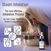 Hot and Cold-Congestion Reliever Steam Inhaler- Prevents Cold and Cough, Flu - Natural Therapeutic Essential Oil Blend Eucalyptus & Peppermint - Keya Seth Aromatherapy