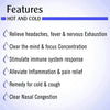 Hot and Cold-Congestion Reliever Steam Inhaler- Prevents Cold and Cough, Flu - Natural Therapeutic Essential Oil Blend Eucalyptus & Peppermint - Keya Seth Aromatherapy