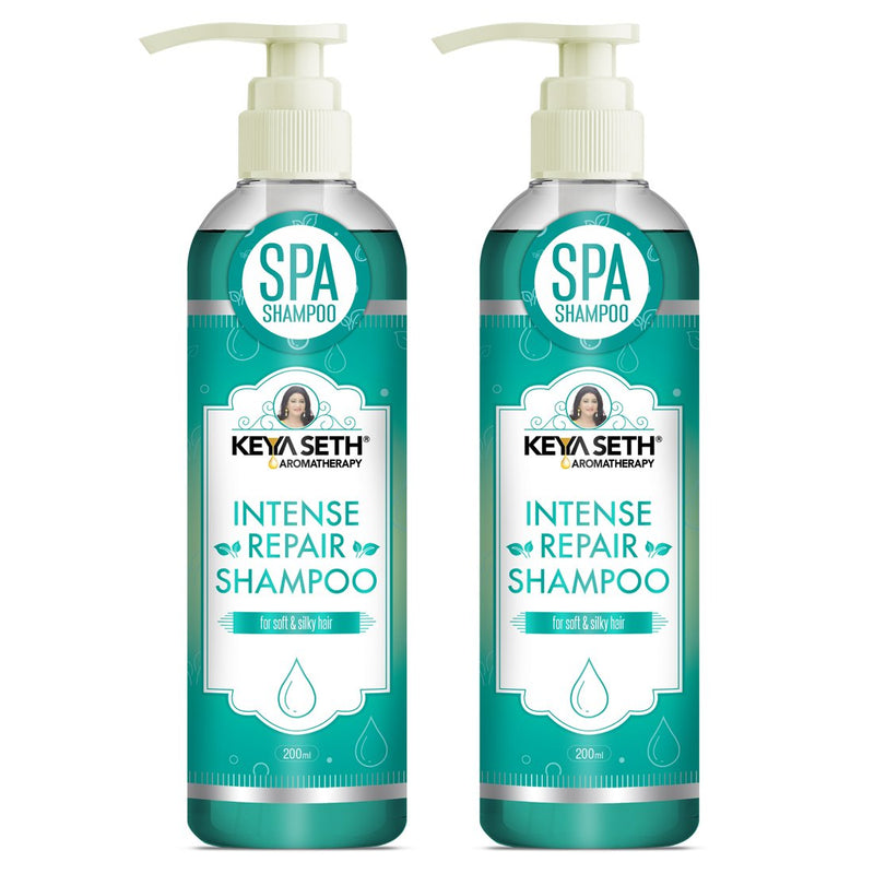 Intense Repair Shampoo for Soft & Silk Hair || Enriched with D-Panthenol (Pro Vitamin of B5), Sodium Caseinate (Hair Conditioner from milk), Geranium (Essential Oil), Sandalwood (Essential Oil), Sodium PCA (Moisturizer) 200ml (Pack Of 2)