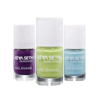 Aquatica + Mint Green + Grape Love Long Wear Nail Enamel Enriched with Vitamin E & Argan Oil - Keya Seth Aromatherapy