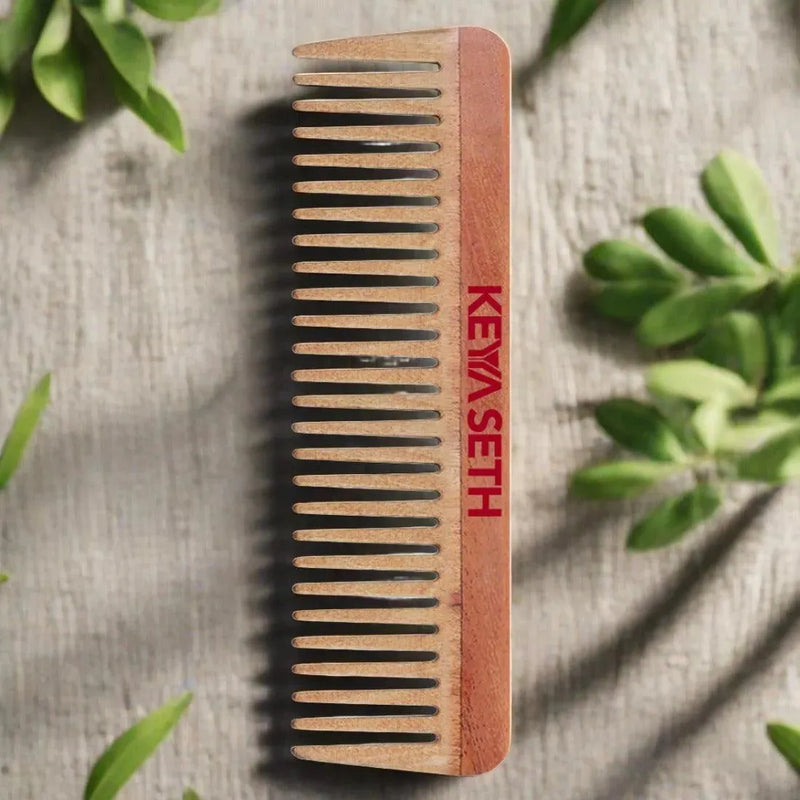 Neem Wooden Comb Wide Tooth for Hair Growth for Men & Women All Purpose Large Size Perfect Hair Setter.