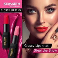 Pink Red Shade Glossy Lipstick - 04 - Keya Seth Aromatherapy