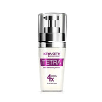 Tetra Skin Whitening Serum with RonaCare VTA, Niacinamide & Alpha Arbutin- Rejuvenates Skin Complexion, Quick Absorbing, Radiant Glow - Keya Seth Aromatherapy